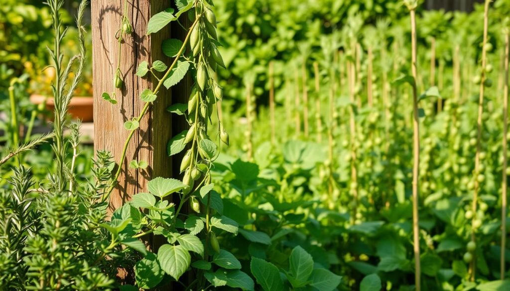 kräuter erbsen anbau