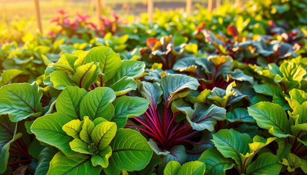 mangold und rote bete