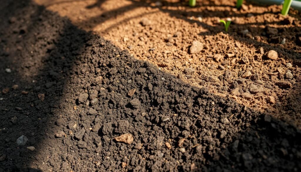 schicht kompost erde