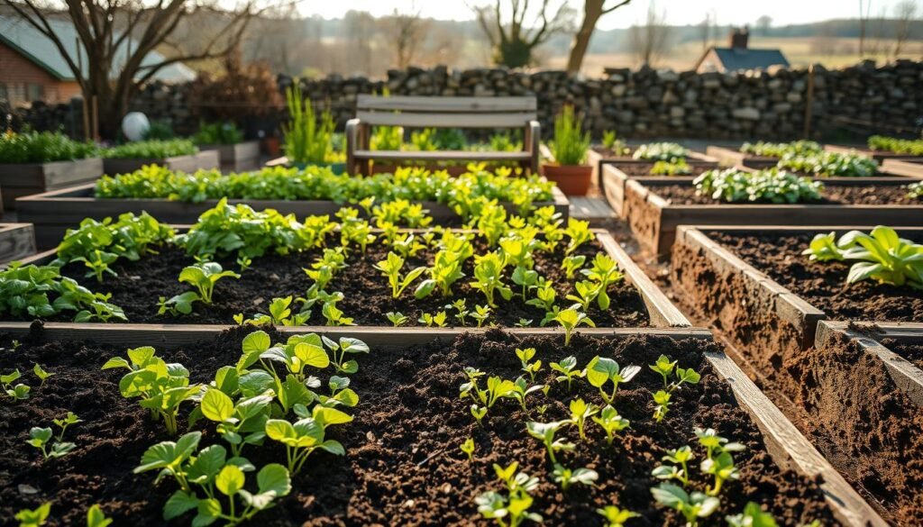 überblick gemüsebeet